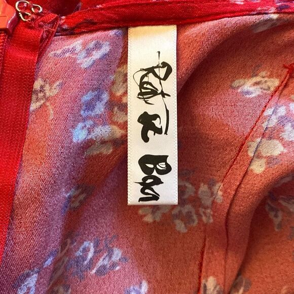 Rat & Boa Red and Purple Mini Dress - Picture 7 of 7